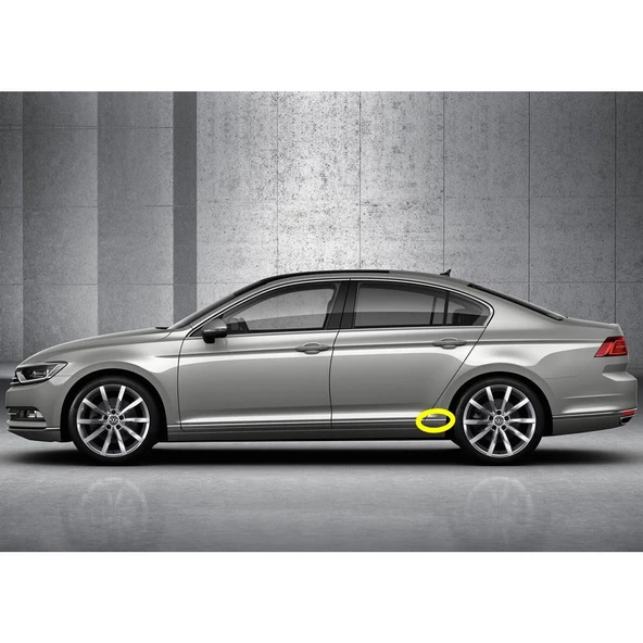 VW Passat B8 2015-2019 Sol Marşpiyel Arka Uç Krom Çıta 3G0898985 ürün görseli 1