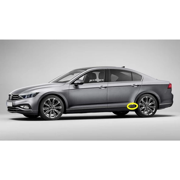 VW Passat B8.5 2020-2022 Sol Marşpiyel Arka Uç Krom Çıta 3G0898985 ürün görseli 1