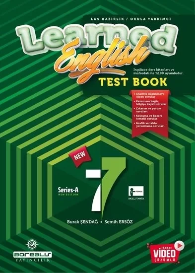 Borealis Yayınları Learned 7 Test Book Yeni Nesil Sorular ürün görseli 1