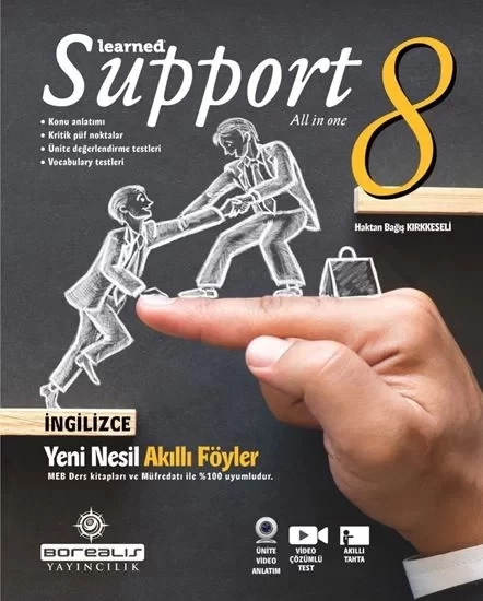 Borealis İngilizce 8. Sınıf Learned Support All In Konu Anlatımlı Soru Bankası ürün görseli 1