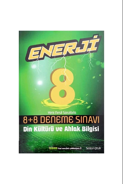 Palme Yayıncılık 8. Sınıf Din Kültürü ve Ahlak Bilgisi Enerji 8+8 Deneme Sınavı ürün görseli 1