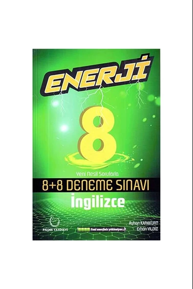 Palme Yayıncılık 8 Sınıf İngilizce Enerji Denemeleri 8+8 ürün görseli 1