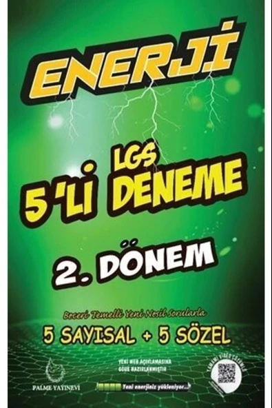 Palme Yayıncılık 8. Sınıf Enerji LGS 5'li 2.dönem Deneme ürün görseli 1