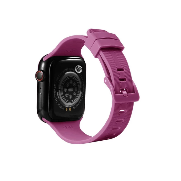 Apple Watch 38mm KRD-23 Silikon Kordon - Resim 12