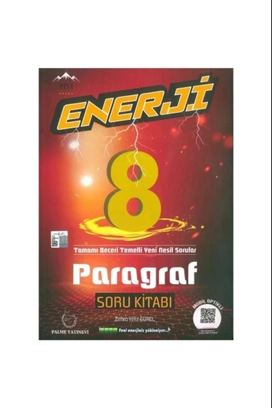 Palme Yayıncılık 8. Sınıf Enerji Yeni Nesil Paragraf Soru Kitabı ürün görseli 1