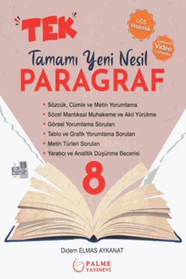 Palme Yayınları 8. Sınıf Lgs Tek Paragraf Tamamı Yeni Nesil Soru ürün görseli 1