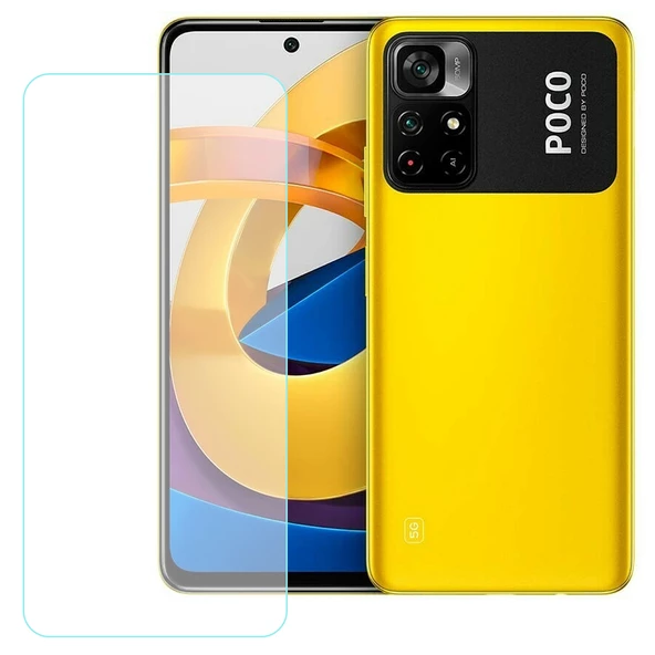 NoTech Xiaomi Poco M4 Pro 5G Temperli Cam Ekran Koruyucu ürün görseli 1