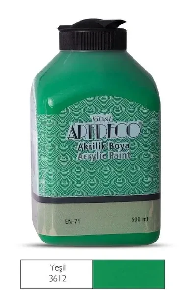 Artdeco Akrilik Boya 500ml Yeşil / 3612 ürün görseli 1