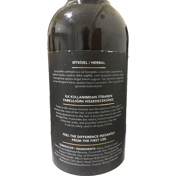 Habipoğlu Sarımsak Özlü Şampuan 400 Ml - Resim 3