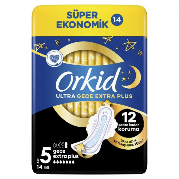 Orkid Ultra Gece Extra Plus Ped Süper Ekonomik Paket 14x4 56 Adet ürün görseli 1