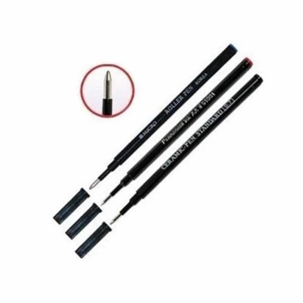 MICRO ROLLER REFILI SIYAH SERAMIK 12EA/S ürün görseli 1