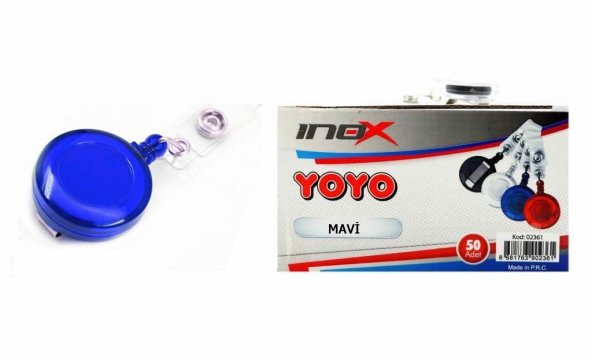 INOX YOYO KART AKSESUAR YUVARLAK MAVI 50 LI(02378) ürün görseli 1