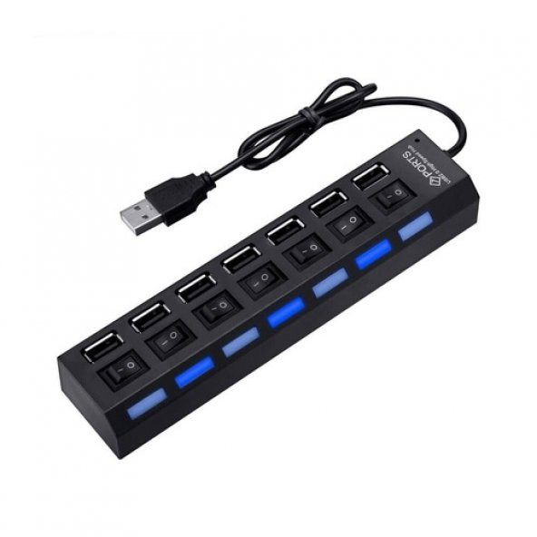 7 Port Usb Hub - On/Off Switch Işıklı - Usb Çoklayıcı - Chipli (552904325) ürün görseli 1
