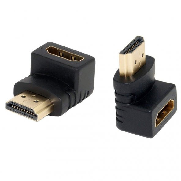 Turbosepet Hdmi Köşe Dirsek Uzatma Çevirici Adaptör Kablo Uzatma 90 Derece ürün görseli 1