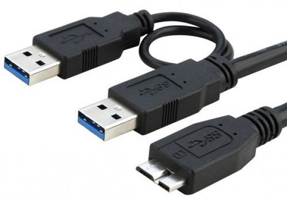 Hard Disk Kablosu Micro Usb 3.0 Hdd Kablosu Mikro Usb Kablo 150Cm ürün görseli 1