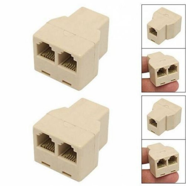 Rj11 Uzatıcı Uzatma Çoğaltıcı 1 Giriş 2 Çıkış (552903710) ürün görseli 1