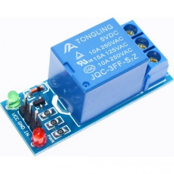 Turbosepet Tek Kanallı 5V Arduino Röle Modülü Tekli Röle Kartı Koruma Rölesi ürün görseli 1