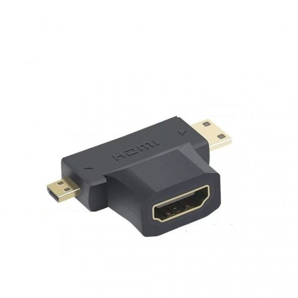 Hdmi To Mini Hdmi Ve Micro Hdmi Çevirici Adaptör Mini Micro Hdmi 552902755 ürün görseli 1
