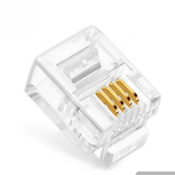 Rj11 Konnektör Rj11 6P4C Konnektör Jack 100 Adet ürün görseli 1