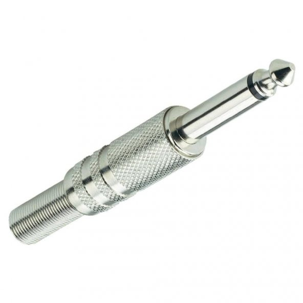 Metal Çivi Jak Mono Jack 6.3Mm Lehim Tipi Gitar Jack 1 Adet ürün görseli 1