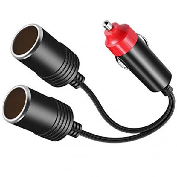 Araç Oto Çakmak Oto Çakmaklık Çoğaltıcı 2 Port Çoklayıcı Kablolu (552902385) ürün görseli 1