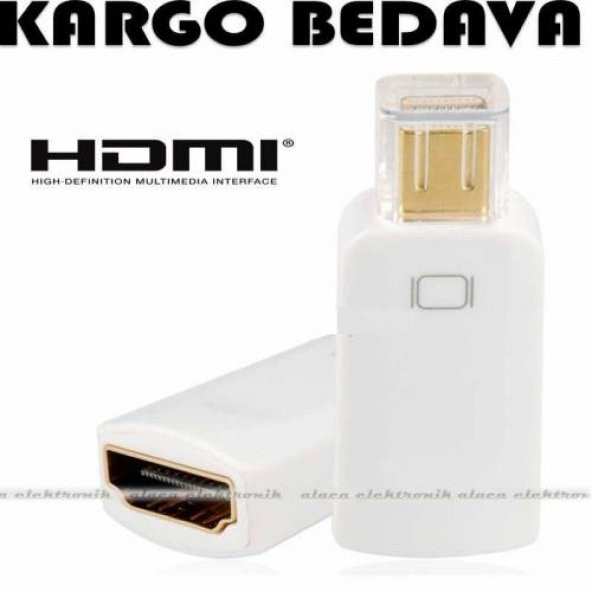 Macbook Mini Display Port To Hdmi Minik Adaptor ürün görseli 1