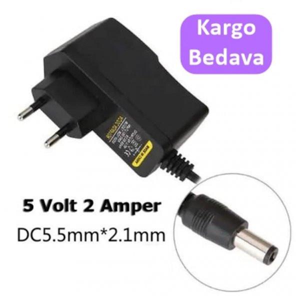 Modem Adaptör Üniversal 5V 2A Şarj Aleti Adaptör 5.5 - 2.1Mm 552902279 ürün görseli 1