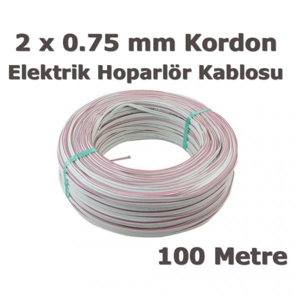 Elektrik Ve Hoparlör Kablosu 100 Metre 2 X 0,75 Elektrik Vkablosu (552901916) ürün görseli 1