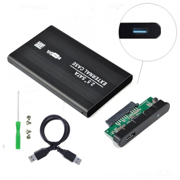 Vigor 2.5" inç Hdd Kutusu Usb 3.0 Ssd Harddisk Harici Kutu Metal Kasa ürün görseli 1
