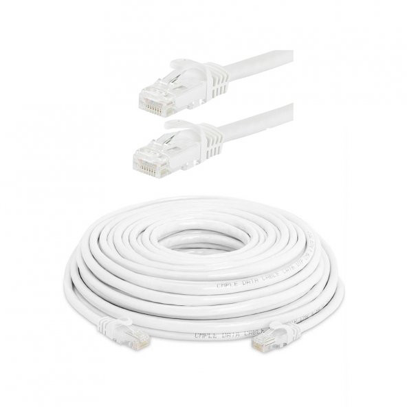 Cat6 Kablo Internet Ethernet Adsl Kablosu Fabrikasyon 15 Metre ürün görseli 1