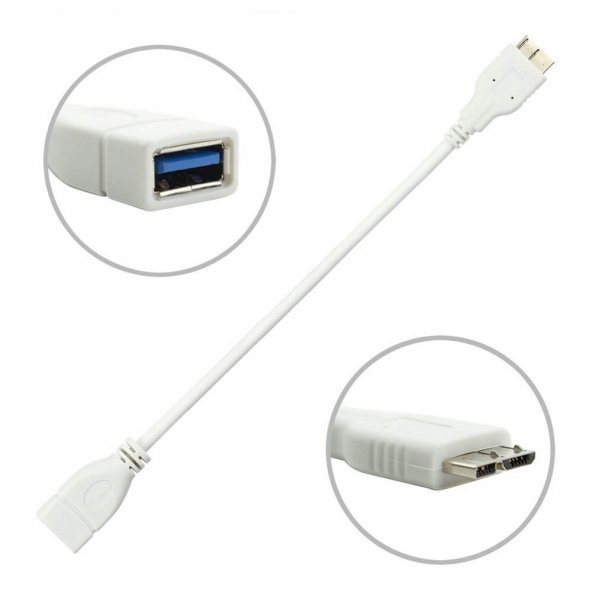 Usb A Dişi To Micro B Erkek Kablo - Micro-B To Usb Dönüştürücü ürün görseli 1