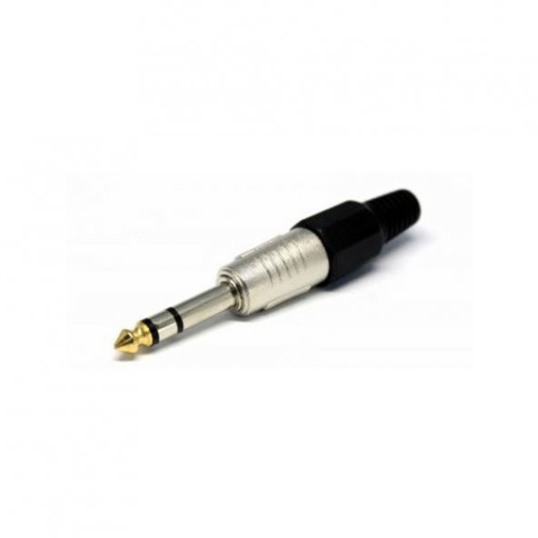 6.3Mm Stereo Erkek Jak - Lehim Tipi Metal ürün görseli 1