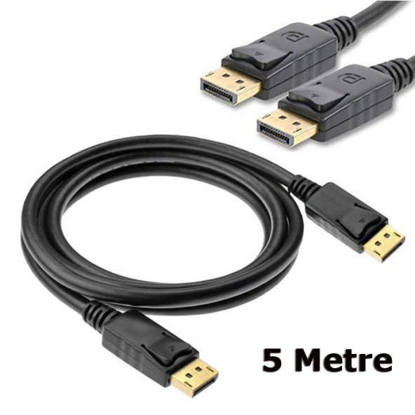 Displayport To Display Port Bağlantı Kablosu Dp Erkek 5 Metre ürün görseli 1