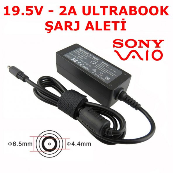 Koodmax Sony Pcga-Ac19V2 Vgp-Ac19V 19.5V 2A Adaptör Şarj ürün görseli 1