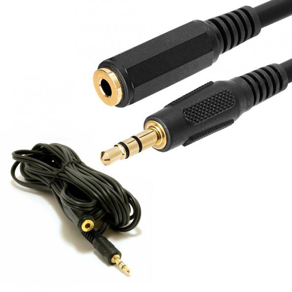 3.5Mm Stereo Ses Uzatma Kablosu - Kulaklık Hoparlör Ses 10 Metre ürün görseli 1