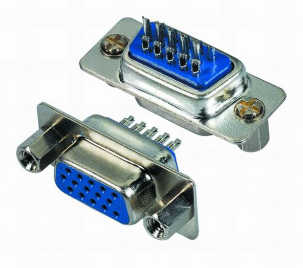 15 Pin Dişi D-Sub Vga Konnektör Fiş Lehimli ürün görseli 1