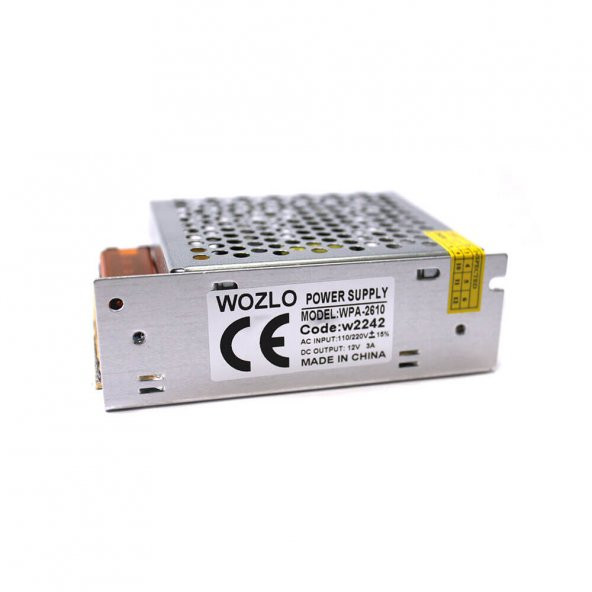 12V 3A Metal Kasa Güvenlik Kamerası Adaptörü Şerit Led Adaptör ürün görseli 1