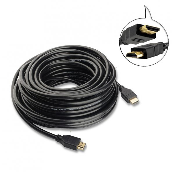 15M Metre Hdmi Kablo V1.4 Full Hd 3D Hdmi Lcd Pc Projeksiyon Uydu ürün görseli 1