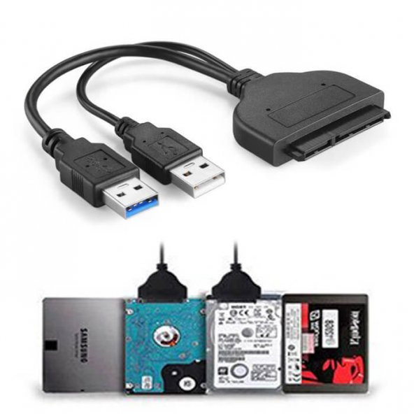 Usb 3.0 2.5 Inç Sata Ssd Hdd Hard Disk Kablosu Veri Aktarma ürün görseli 1