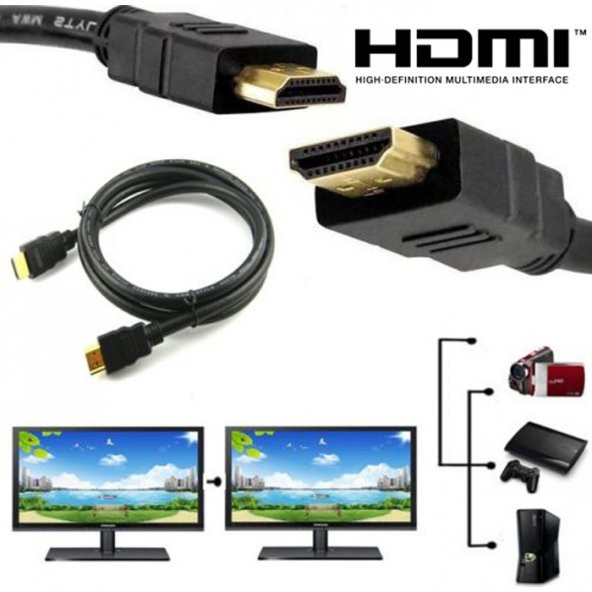 3M Metre Hdmi Kablo Görüntü Ses Full Hd 3D Hdmi To Hdmi Kablo ürün görseli 1