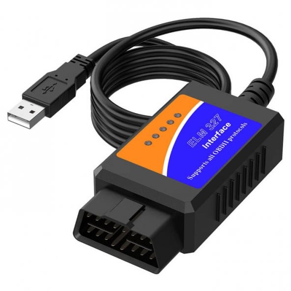 Elm327 Obd2 Kablolu Usb Girişli Araç Oto Arıza Tespit Cihazı V1.5 N11.81 ürün görseli 1