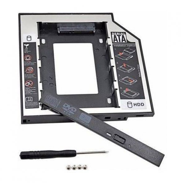 Ssd Caddy 9.5 Mm Dvd To Ssd Kızak 2 Hdd Bağlama ürün görseli 1
