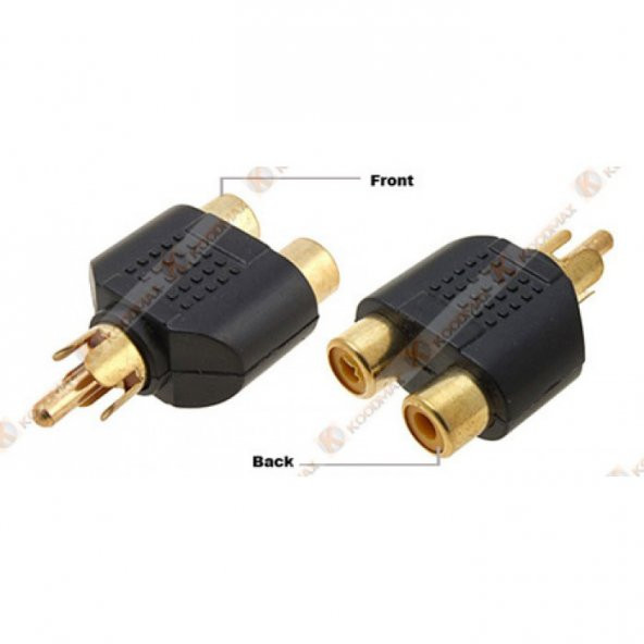 1 Rca Tos Lale Erkek To 2 Rca Dişi Çevirici Jak ürün görseli 1