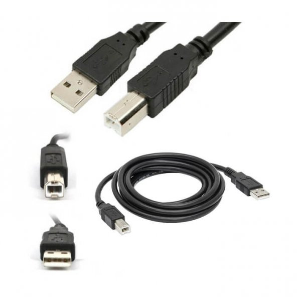 Usb 2.0 Yazıcı Kablosu Lazer Yazıcı Kablosu 1.8M Printer Kablosu ürün görseli 1