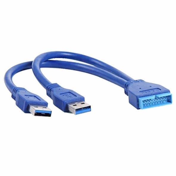 Usb 3.0 Y Kablo 19Pin Anakart Dönüştürücü Port Çoklu Çoklayici ürün görseli 1