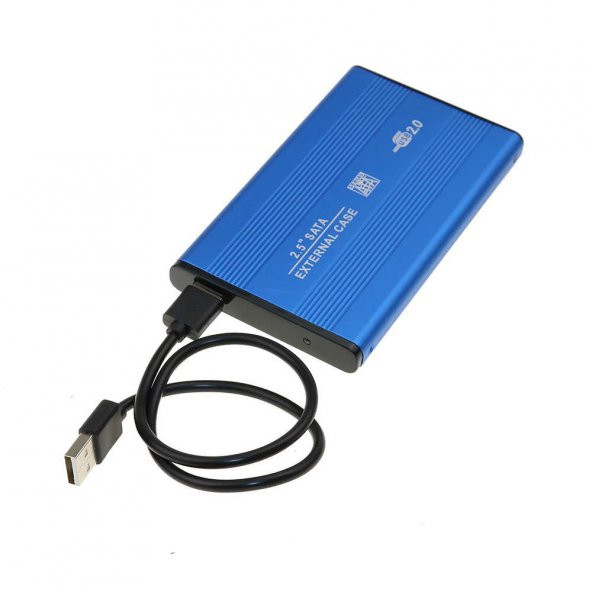 2.5 İnç Sata Harddisk Kutusu - Sata Hdd Kutu - Mavi Renk ürün görseli 1
