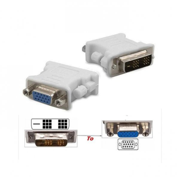 18+1 Dvi To Vga Çevirici Dönüştürücü Dvi-D Single Link To Vga ürün görseli 1
