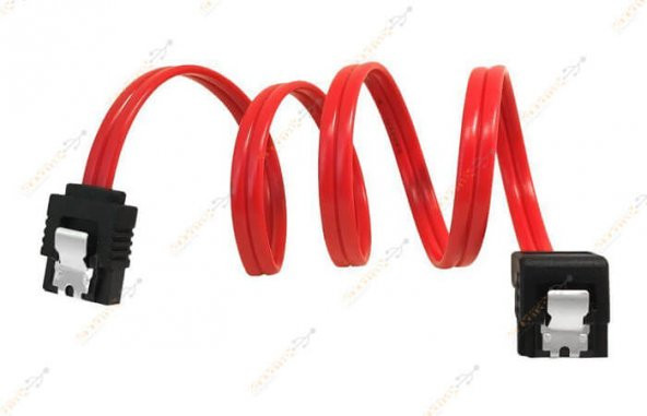 40 Cm Sata Data Kablo - 90 Derece - Metal Klip - Resim 4