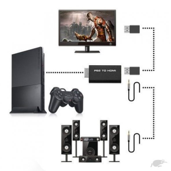 Ps2 To Hdmi Tv Bağlantı Kablosu - Playstation 2 To Hdmi Çevirici ürün görseli 1