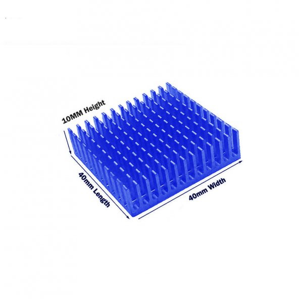 35 x 35 x 10Mm Arduino Raspberry Pi Ps Xbox Ram Soğutucu Mavi Renk ürün görseli 1